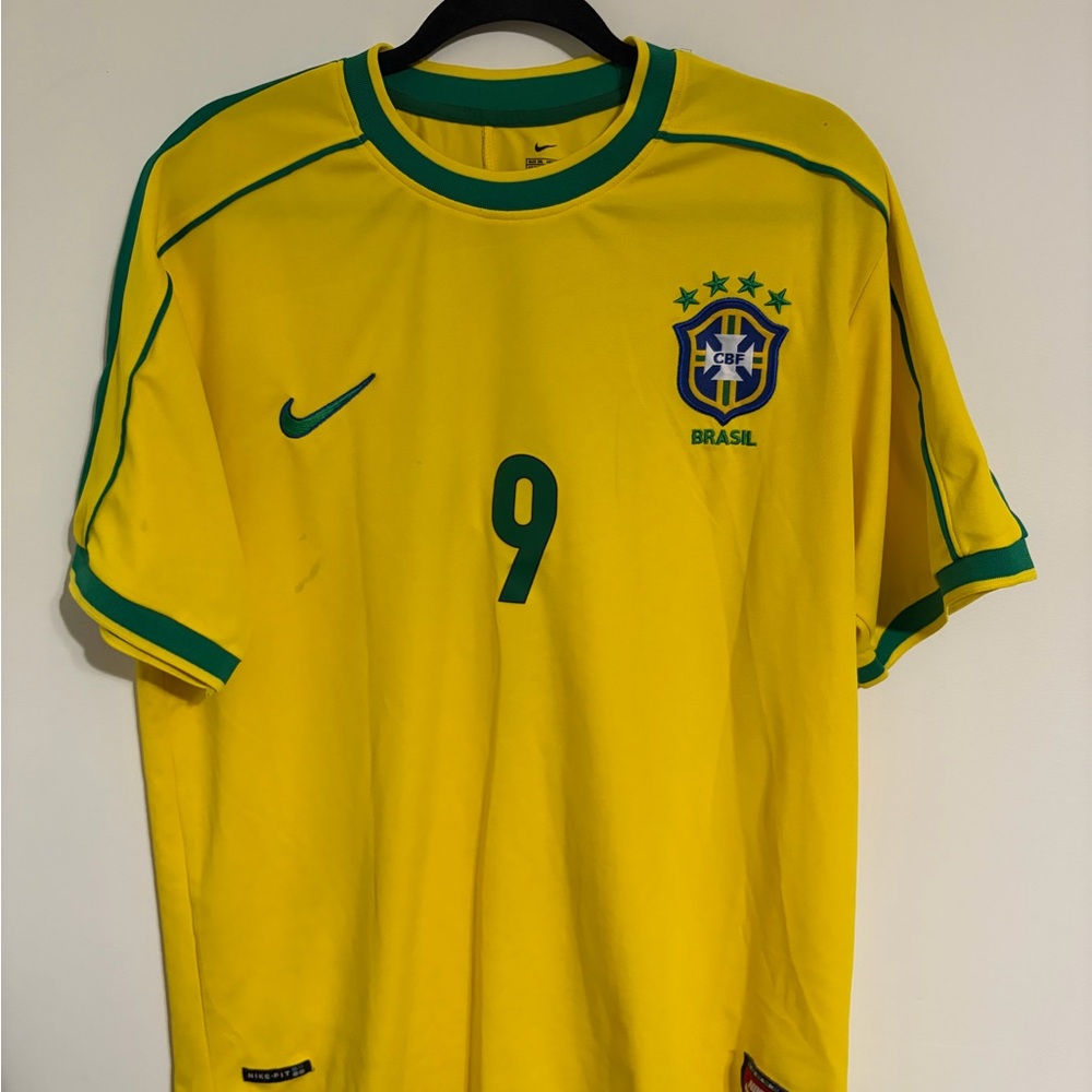 Nike Yellow and Green Jersey